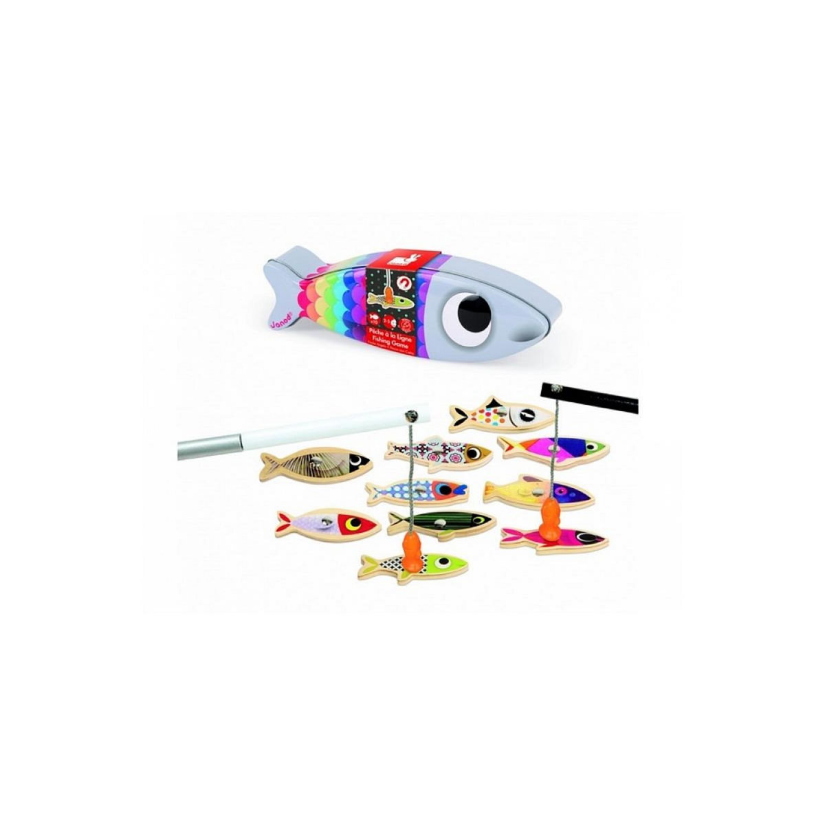 Juratoys-Janod Jeu de peche a la Ligne Sardine