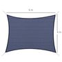 Voir la diapositive 3 : OUTSUNNY Voile d'ombrage toile solaire rectangulaire 6L x 4l m HDPE bleu