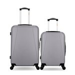 HERO HERO - Lot de 2 - Valise weekend et valise cabine LANZAROTE. Coloris disponibles : Gris, Rose, Bleu, Noir, Rouge
