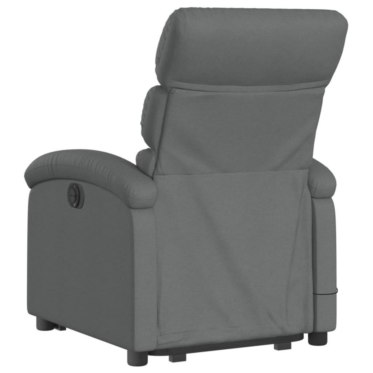 VIDAXL Fauteuil inclinable de massage electrique Gris fonce Tissu