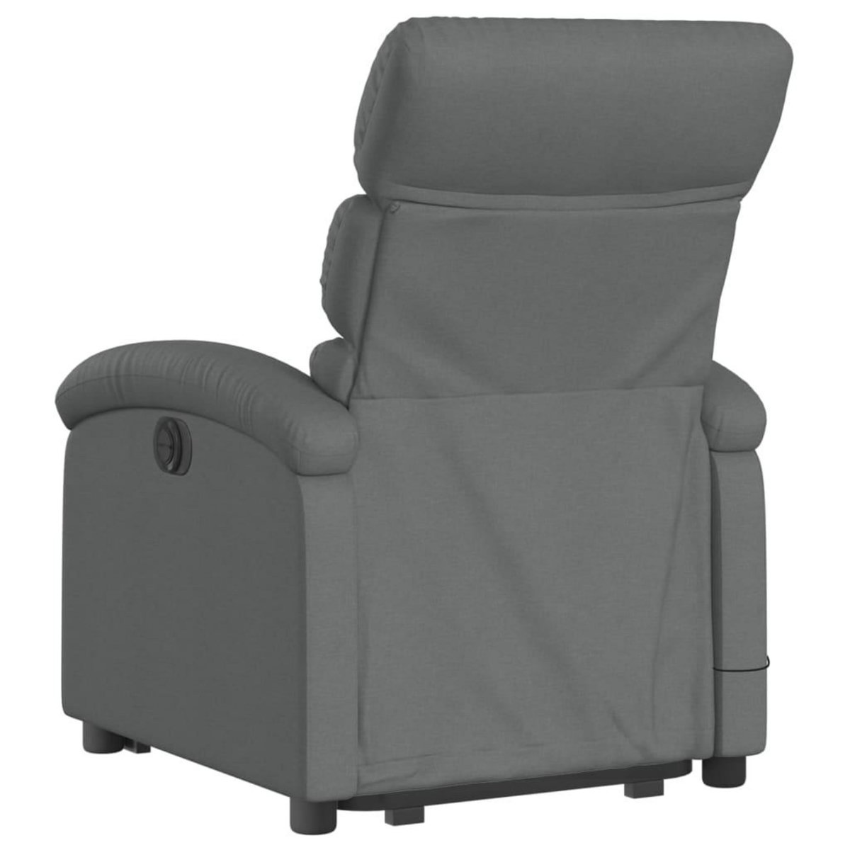 VIDAXL Fauteuil inclinable de massage electrique Gris fonce Tissu