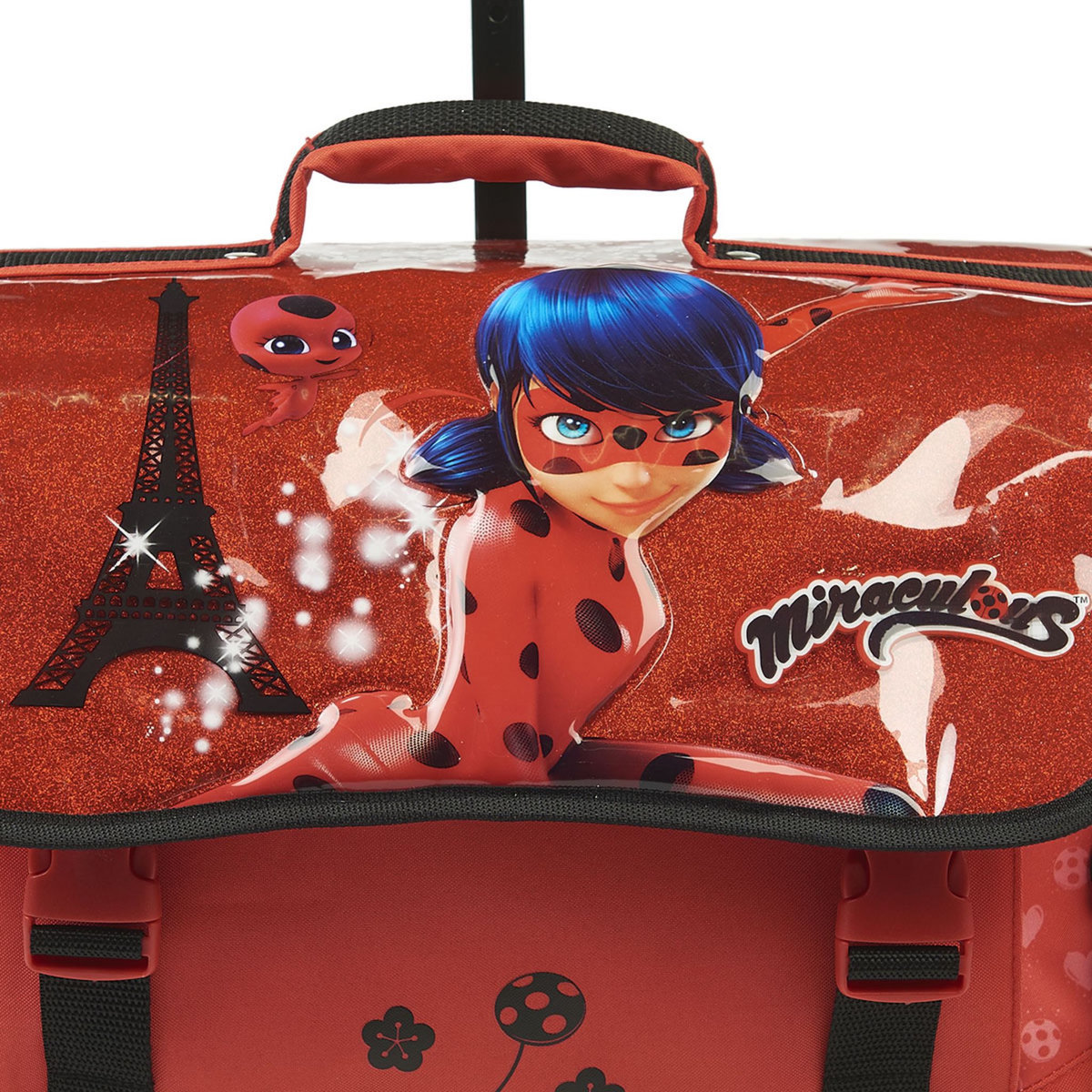 Cartable à roulettes 31cm Miraculous Ladybug