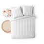 Voir la diapositive 3 : Douceur d'Intérieur Housse de couette 240x220 + 2 taies Cléo Blanc microfibre