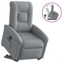 Voir la diapositive 1 : VIDAXL Fauteuil inclinable Gris clair Tissu