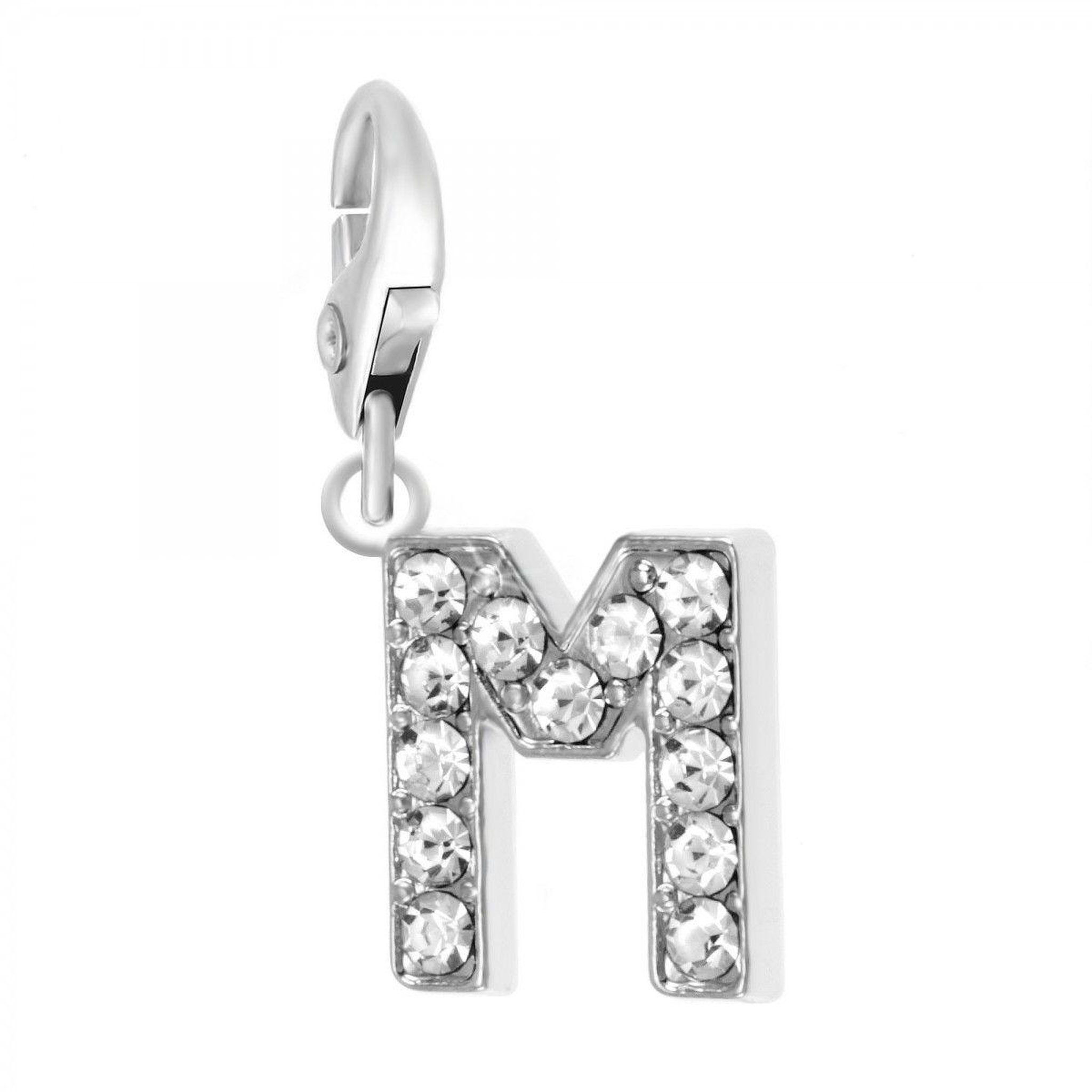 SC CRYSTAL Charm Lettre M SC Crystal orné de Cristaux scintillants