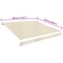 Voir la diapositive 5 : VIDAXL Toit d'auvent toile creme 3 x 2,5 m (cadre non inclus)