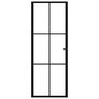 Voir la diapositive 3 : VIDAXL Porte interieure Verre ESG et aluminium 76x201,5 cm Noir