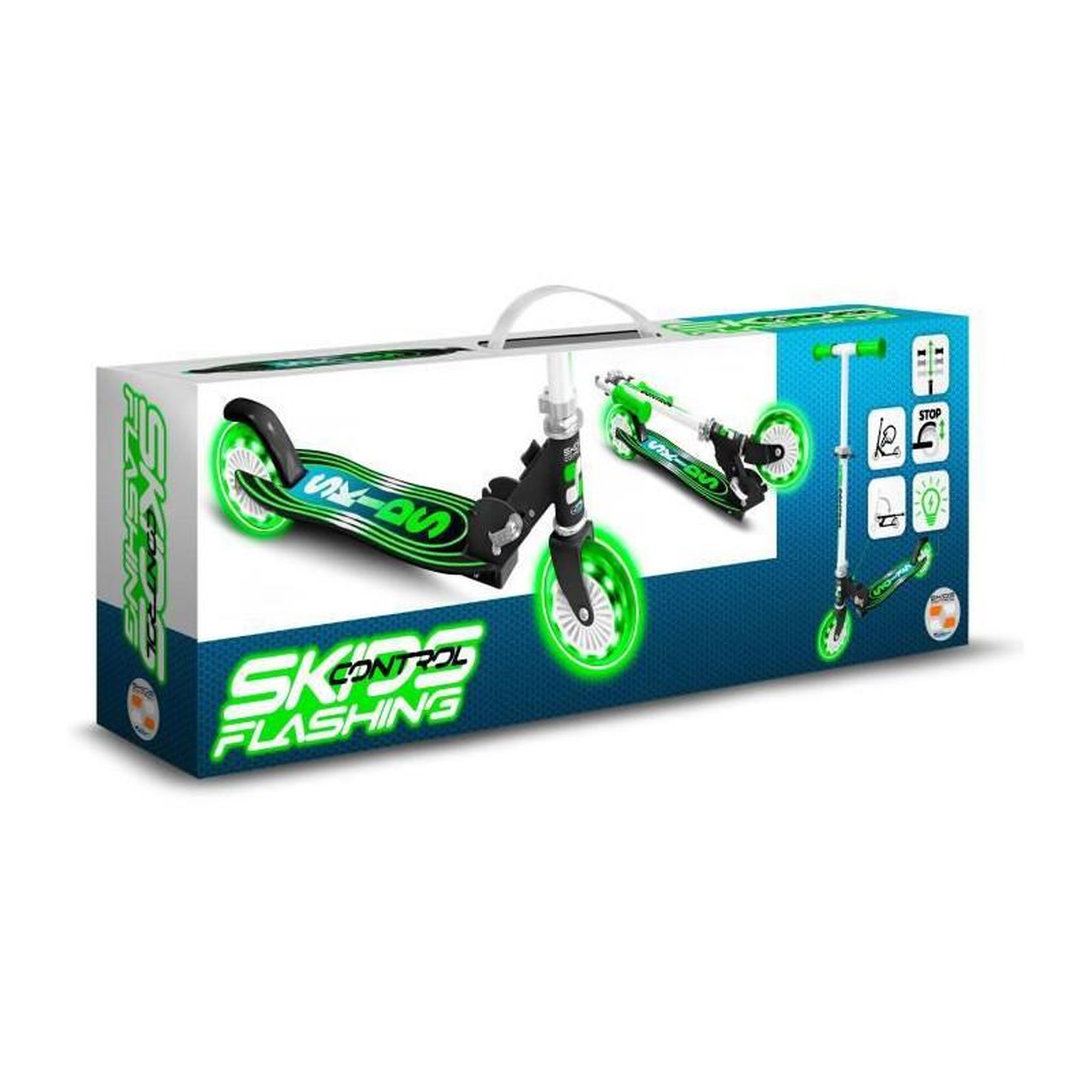 Voir la diapositive 6 : STAMP STAMP Trottinette pliable SKIDS CONTROL roues lumineuses