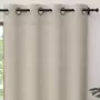 SOLEIL D'OCRE Rideau à oeillets pur coton 135x300 cm PANAMA lin, par Soleil d'Ocre
