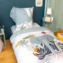 Voir la diapositive 2 : Home collection Parure housse de couette 100% microfibre 140x200 cm, eleph