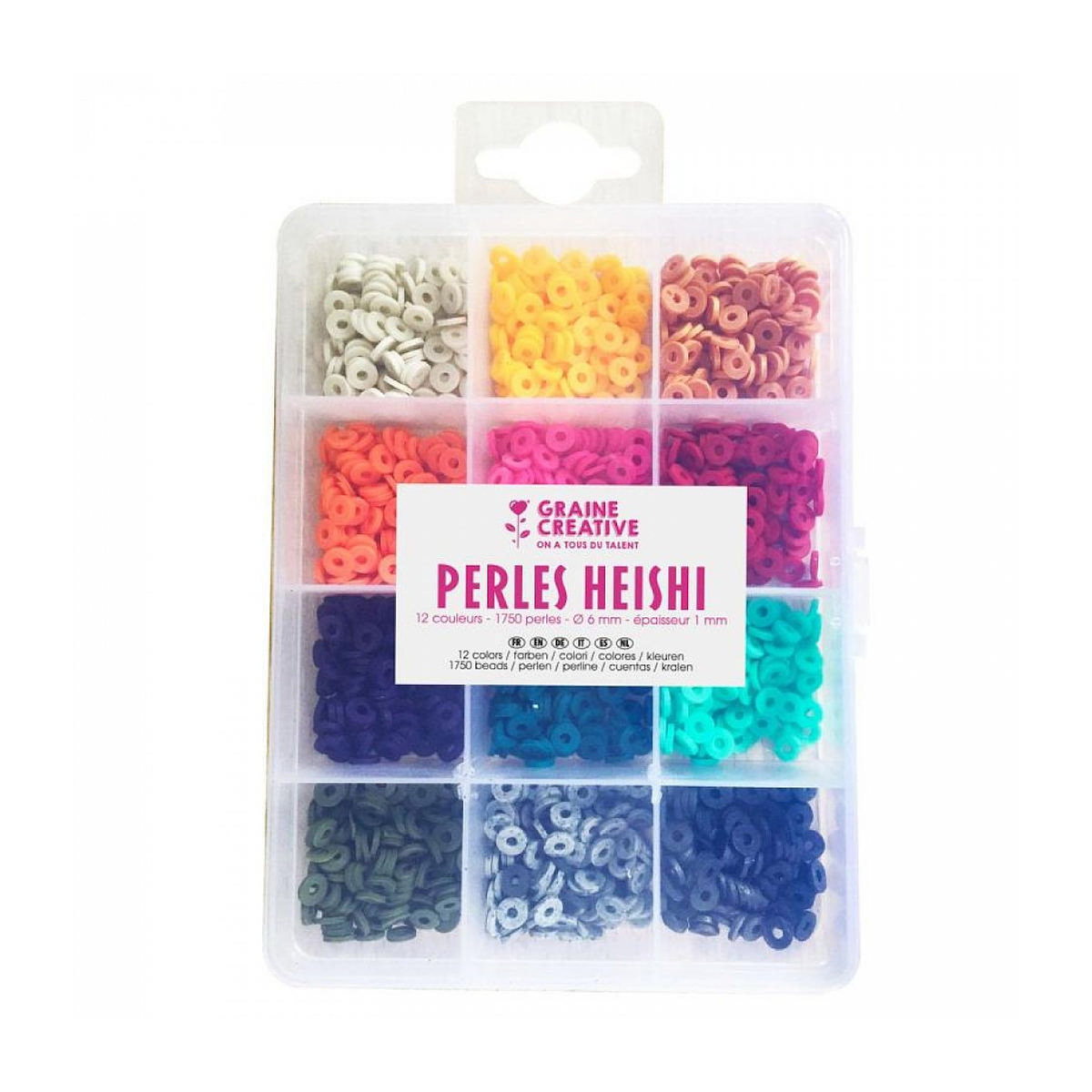 Graine créative Boite de perles Heishi Vif