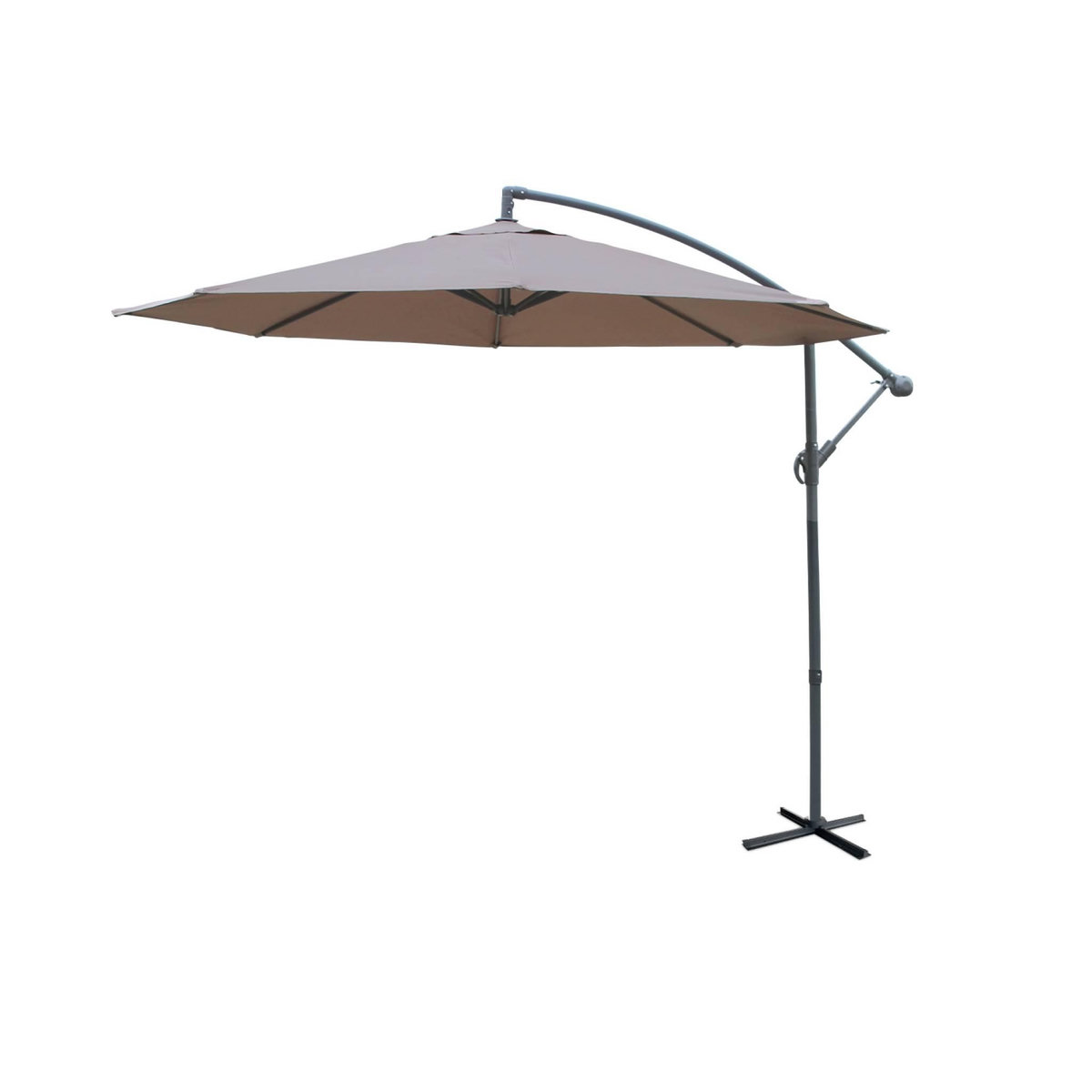 SWEEEK Parasol déporté rond Hardelot diamètre 300cm excentré  8 baleines