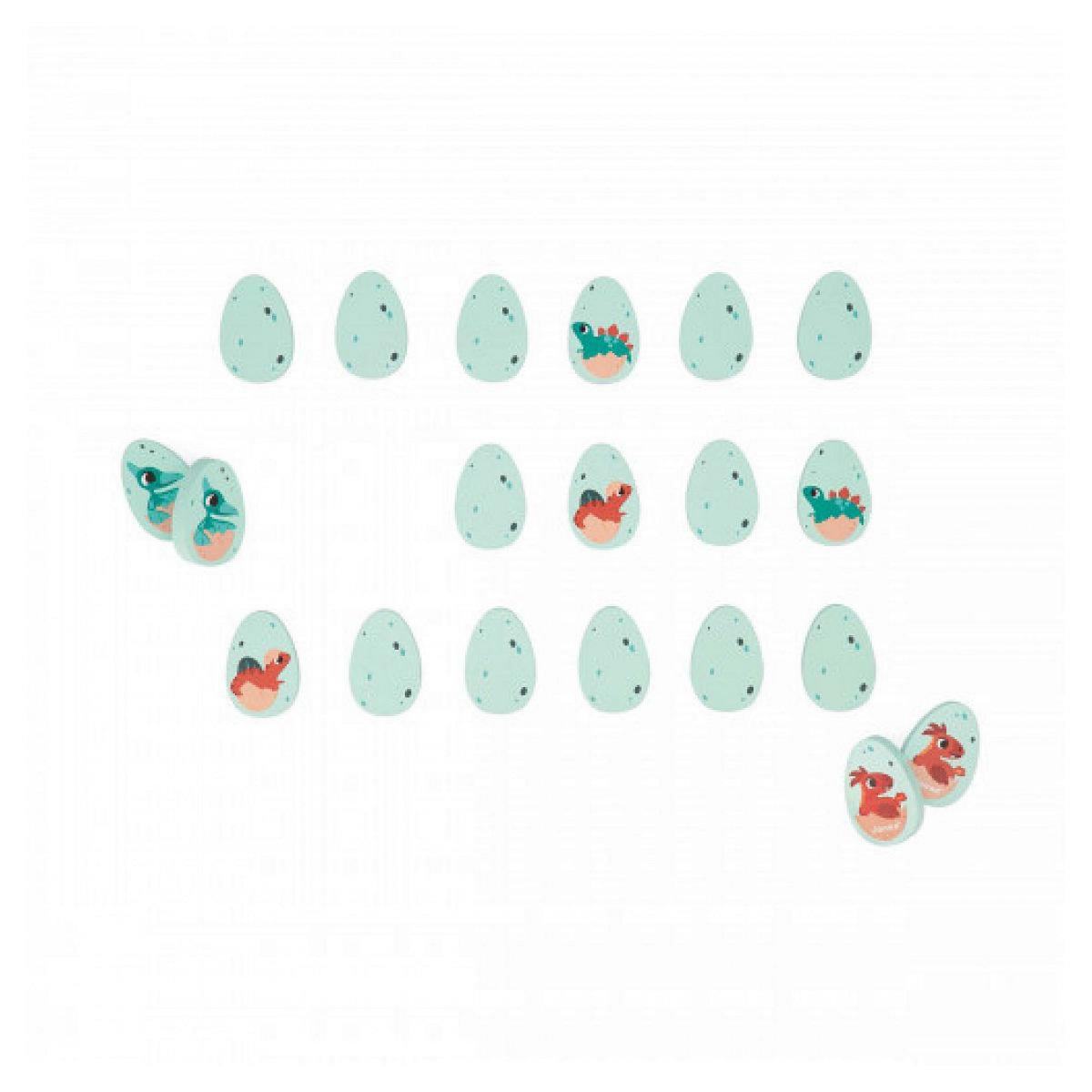 Juratoys-Janod Memo Dino jeu en bois pour tout petit