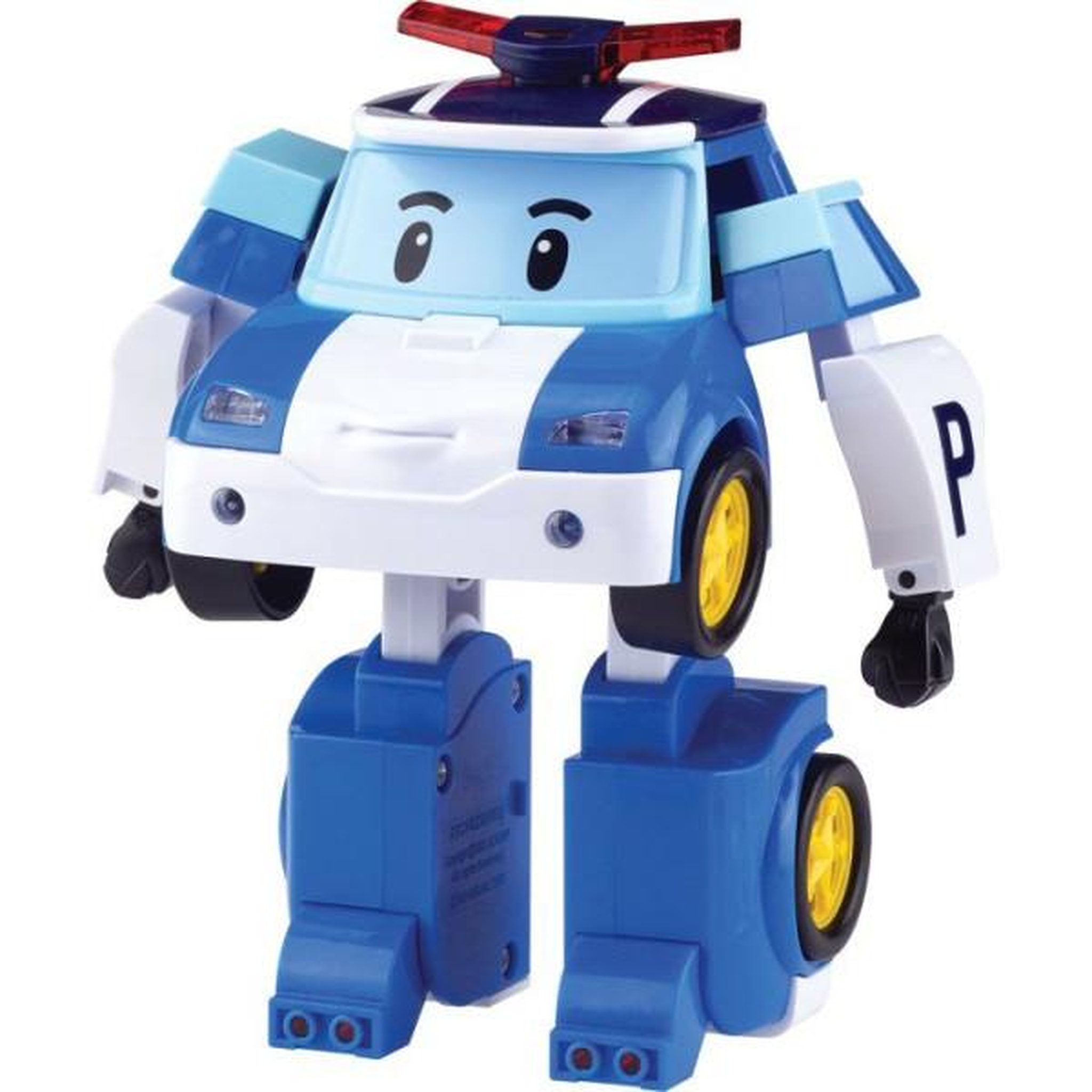 SILVERLIT Figurine robot hélicoptere 10 cm - Silverlit – Robocar Poli – Véhicule Transformable Poli 2-en-1