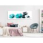 Voir la diapositive 2 : Paris Prix Tableau Imprimé  Calm Mallow Narrow Turquoise