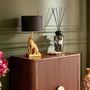 Voir la diapositive 6 : ATMOSPHERA Lampe à Poser en Résine  Léopard  47cm Doré