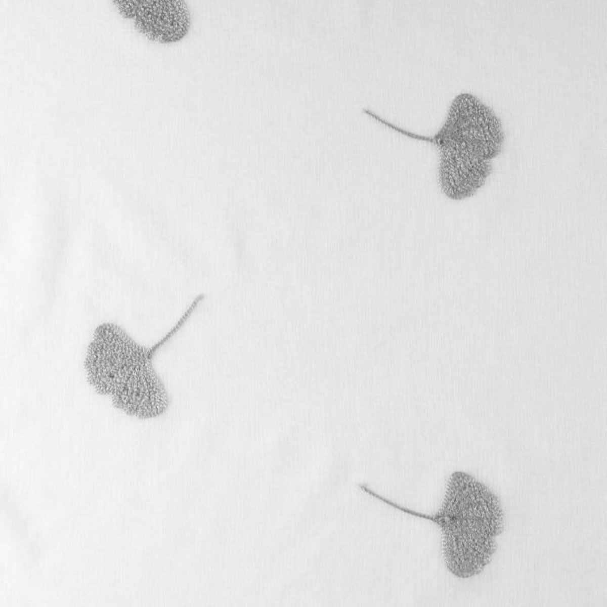 Paris Prix Rideau Voilage à Œillets  Ariella  140x280cm Blanc & Gris