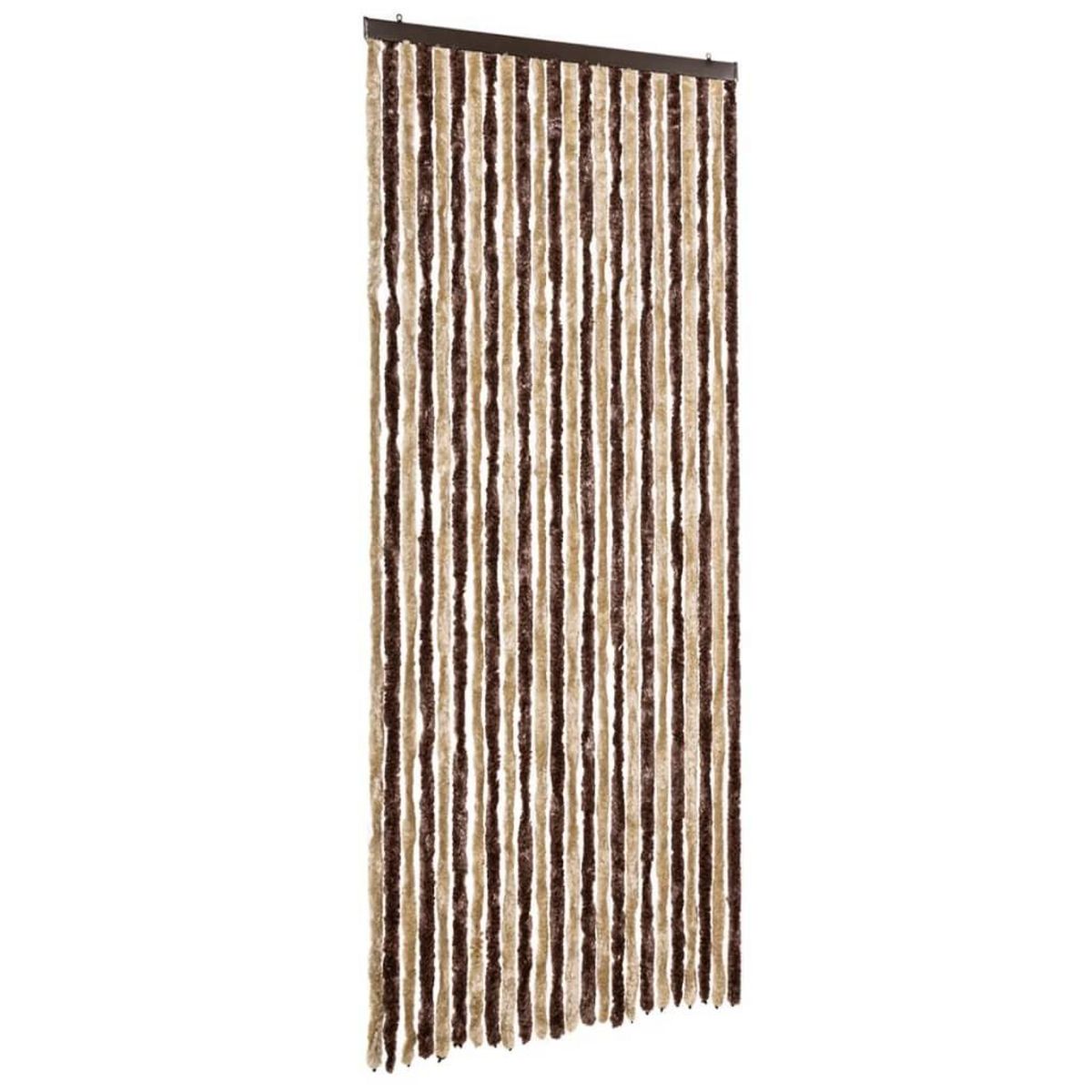 VIDAXL Moustiquaire Beige et marron clair 100x220 cm Chenille