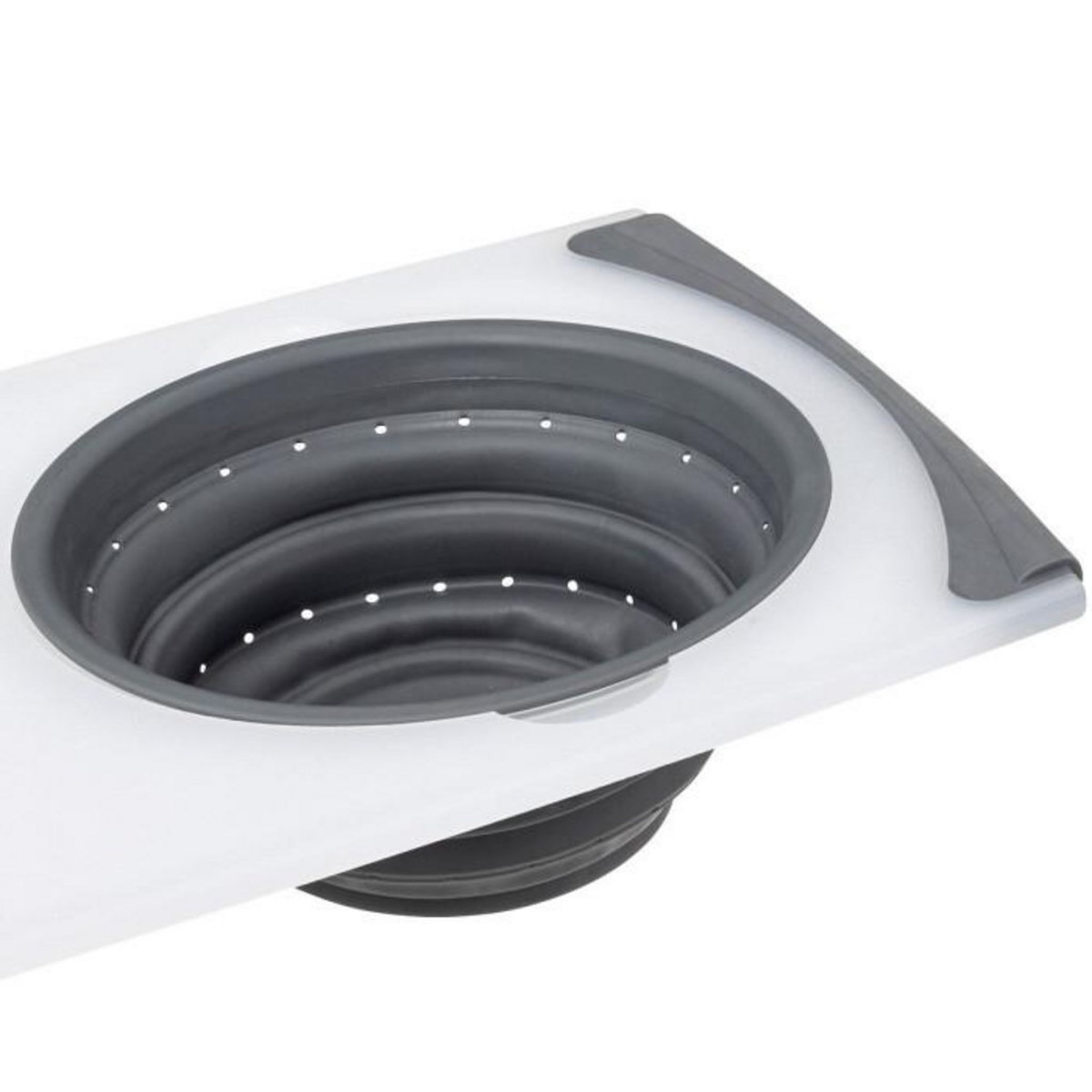 FIVE Planche à Découper Avec Passoire  2 en 1  50cm Gris