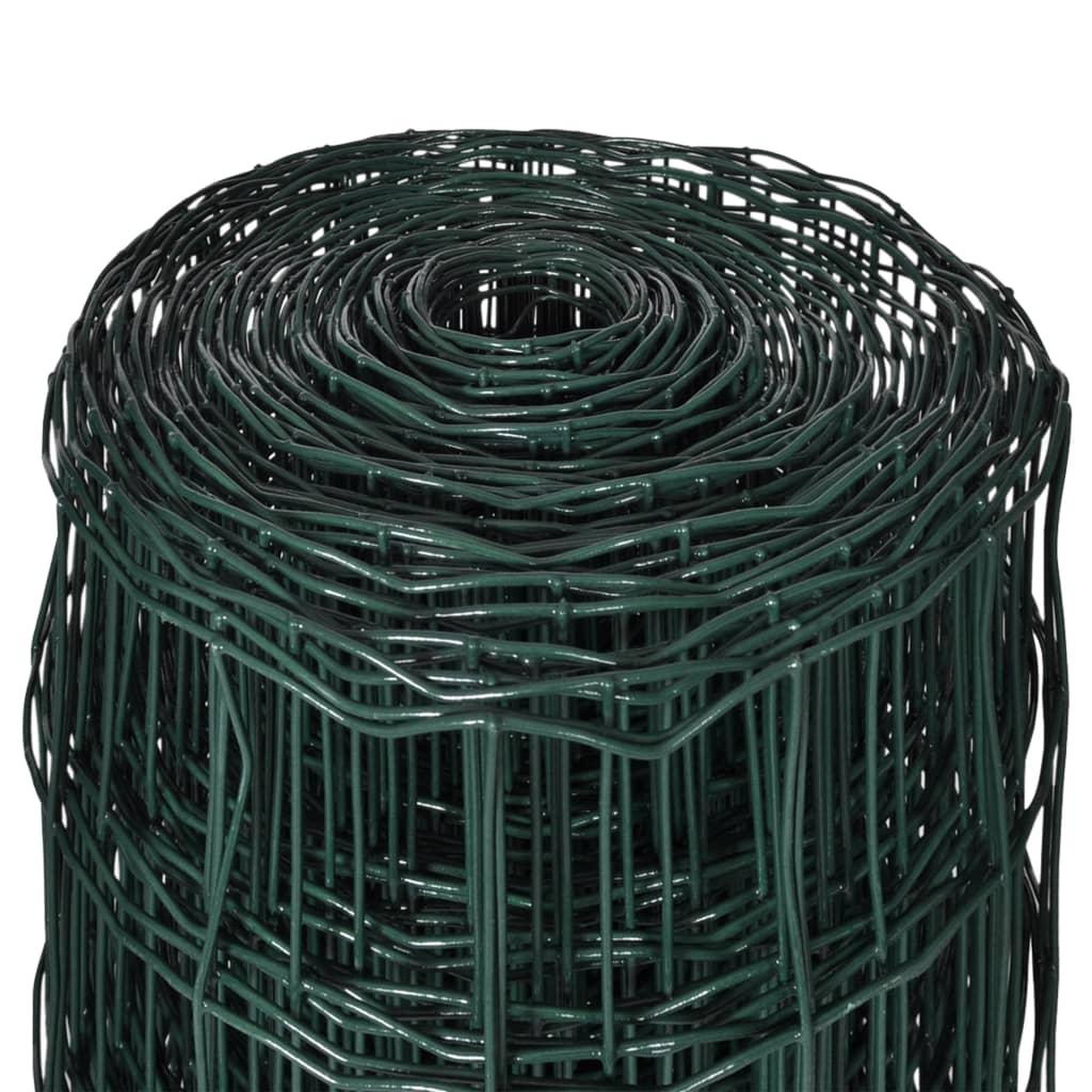 Voir la diapositive 4 : VIDAXL Cloture euro Acier 25 x 1,2 m Vert