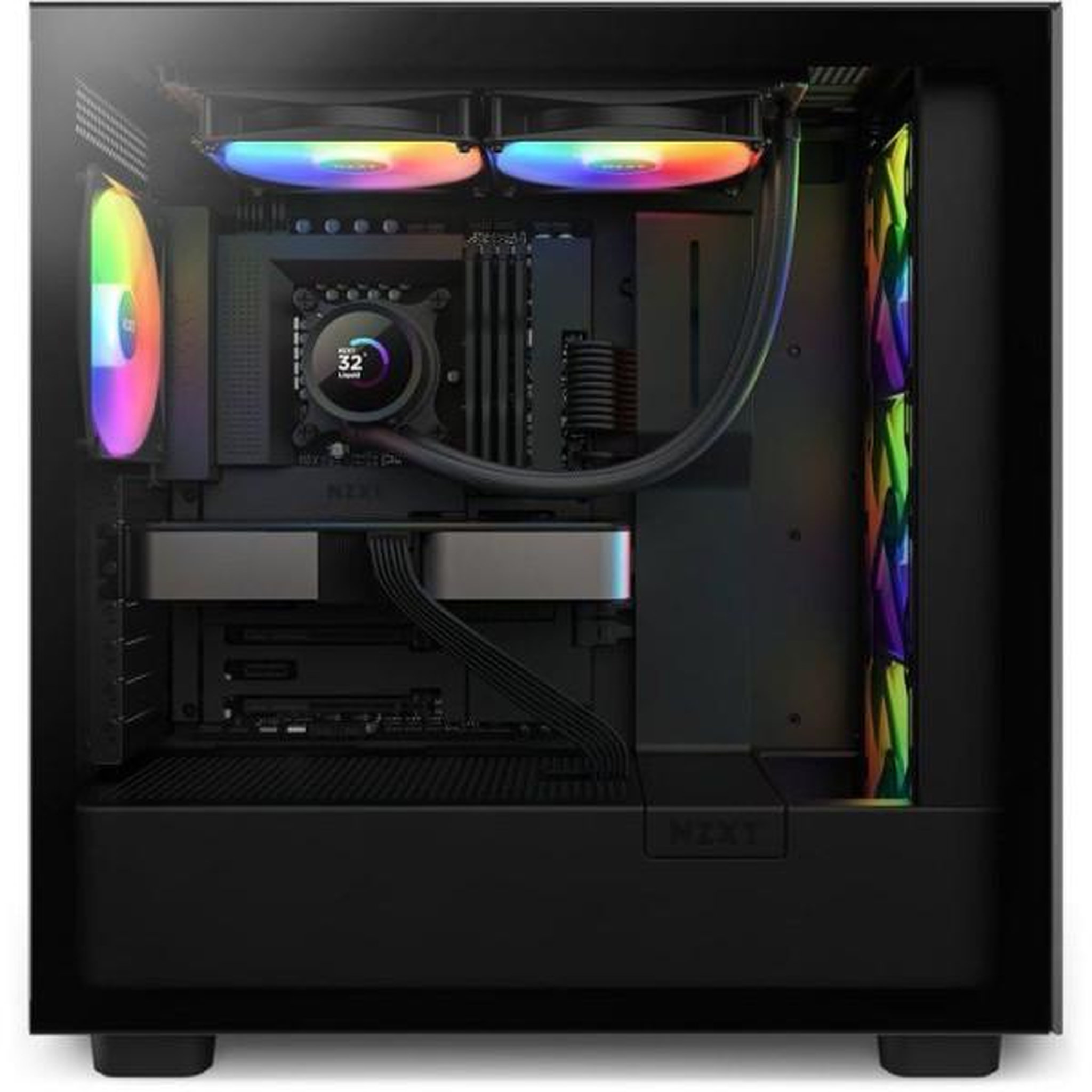 Voir la diapositive 5 : NZXT NZXT - Kraken 280 RGB Black - Watercooling AIO RGB - Ventilateur 280 mm