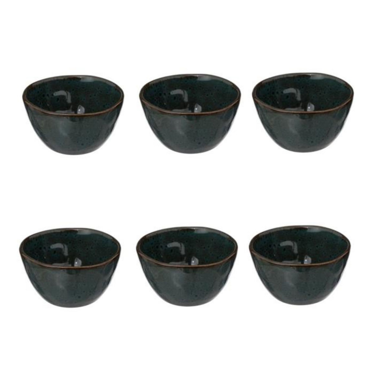 SECRET DE GOURMET Lot de 6 Coupelles  Jade  10cm Vert