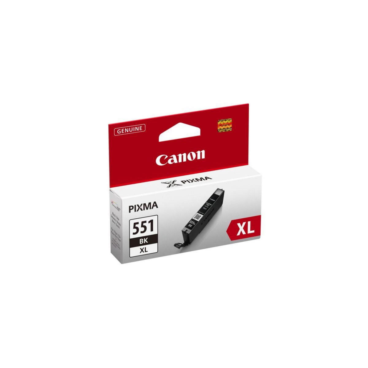 Canon Cartouche d'encre Originale CLI-551 XL Noire Photo Haute Capacité - 6444B001