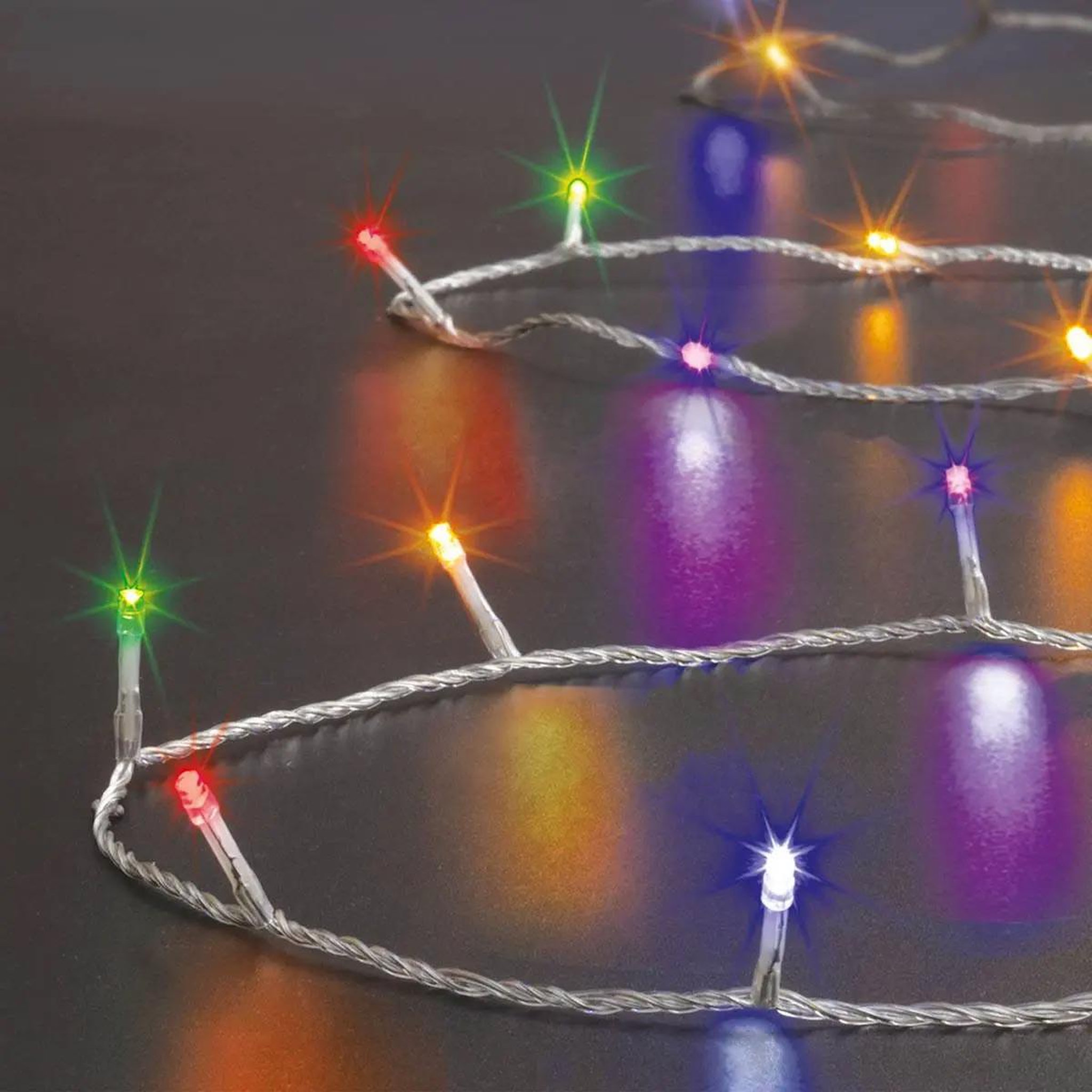 FEERIC LIGHT & CHRISTMAS Guirlande de noël  timer  30m multicolore