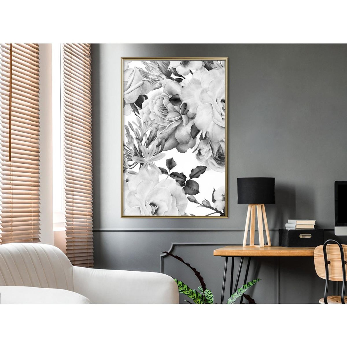 Paris Prix Affiche Murale Encadrée  Black and White Nature