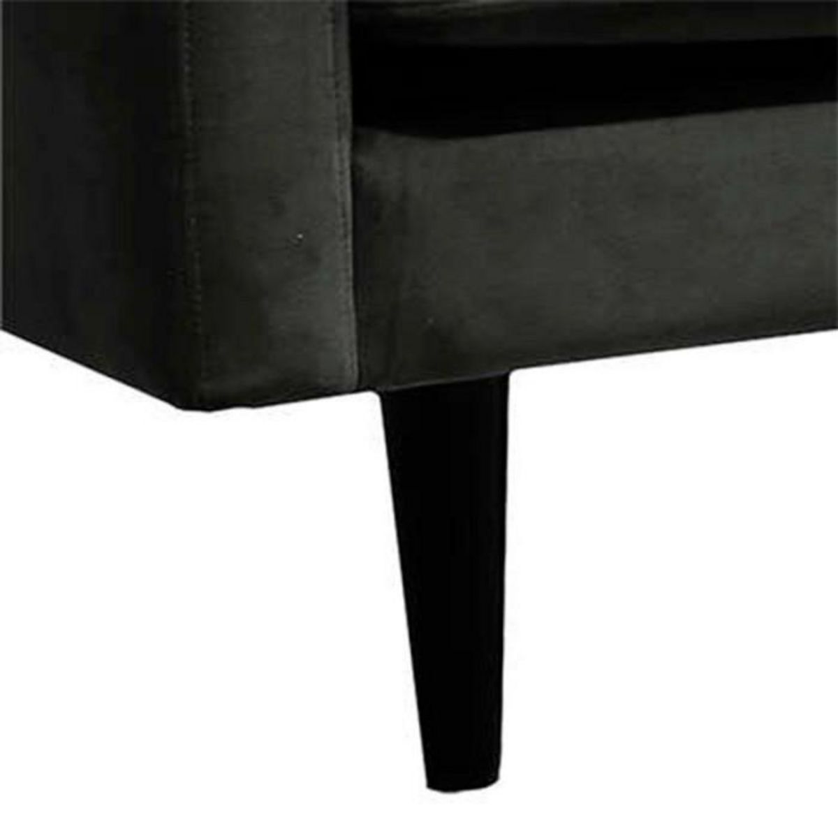 ATMOSPHERA Canapé 3 Places en Velours  Candice  194cm Gris