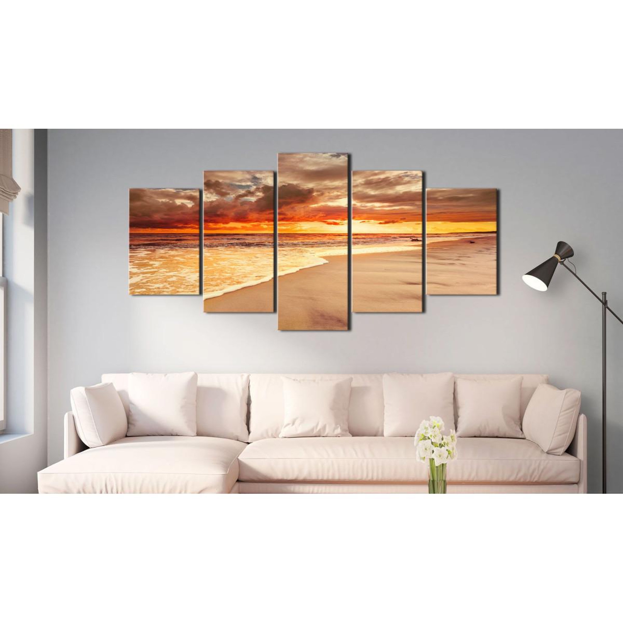 Voir la diapositive 2 : Paris Prix Tableau imprimé  sea : beautiful sunset