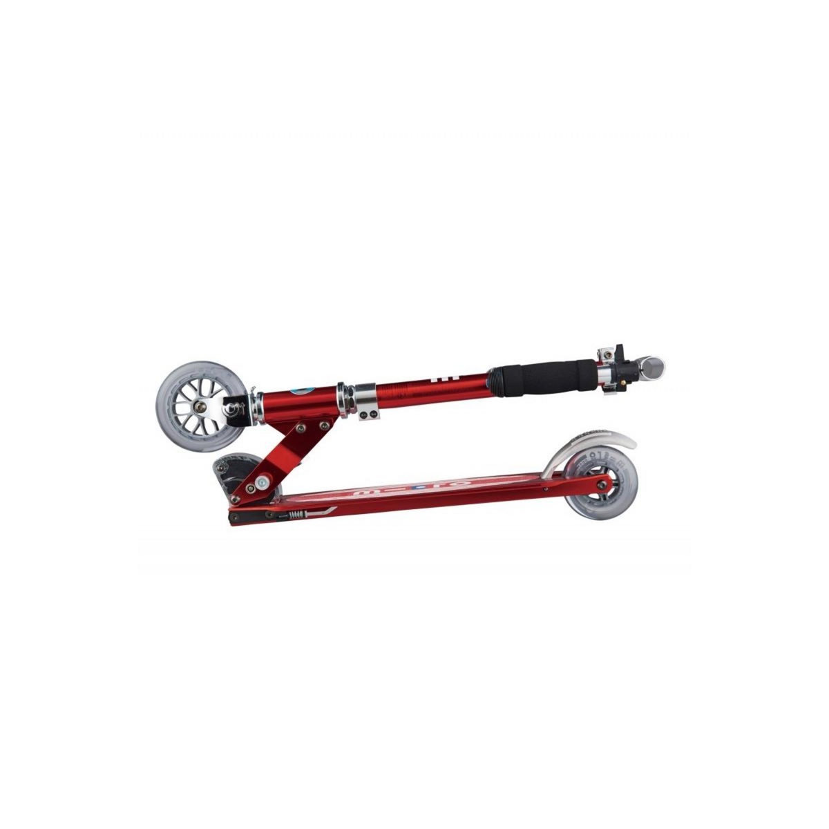 Micro Trottinette  Sprite Rouge Anodisé Grip raye