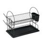 Voir la diapositive 1 : Wenko Égouttoir vaisselle à 2 niveaux - Noir