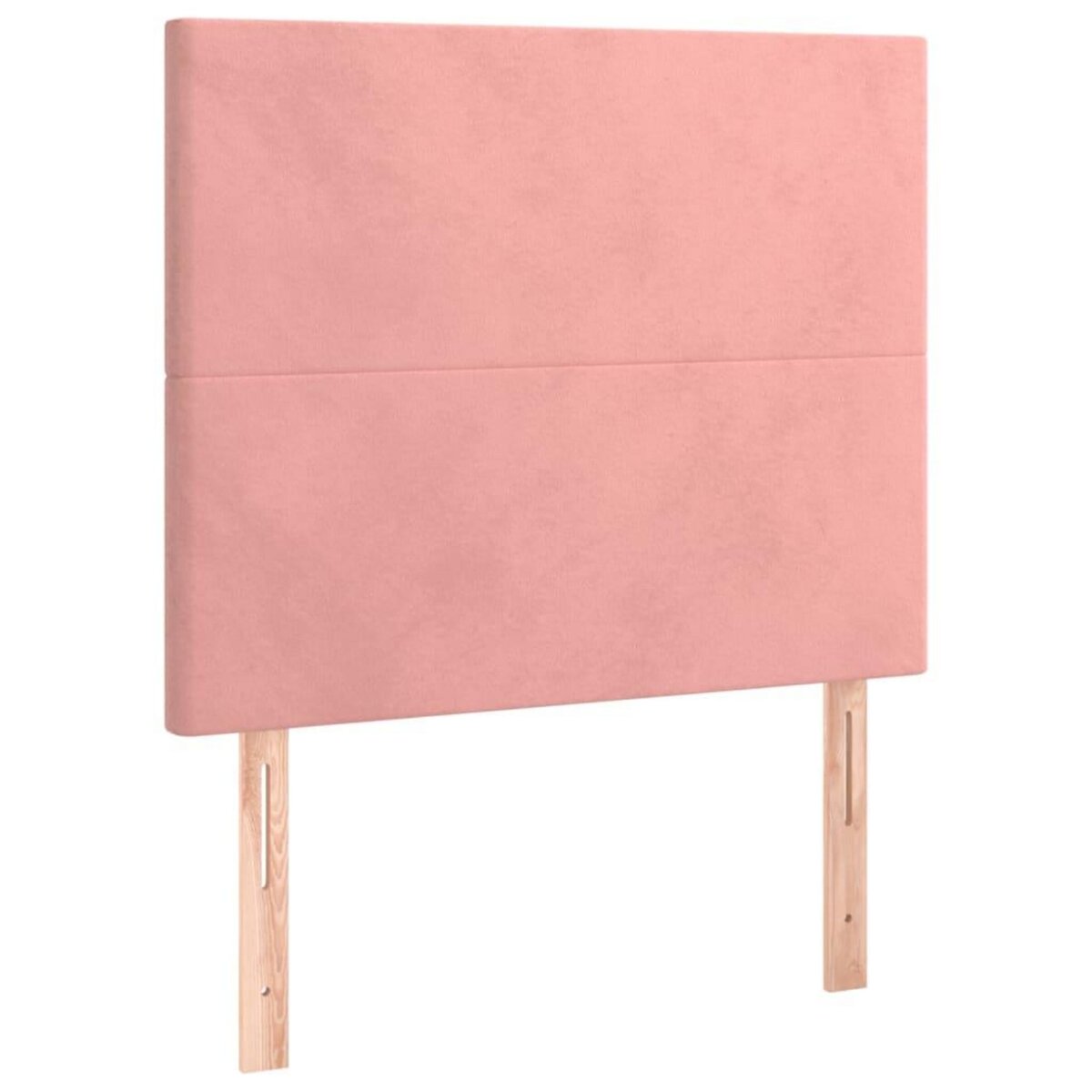 VIDAXL Tetes de lit 2 pcs Rose 100x5x78/88 cm Velours