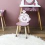 Voir la diapositive 6 : Paris Prix Chaise Enfant  Madame Princesse  57cm Rose