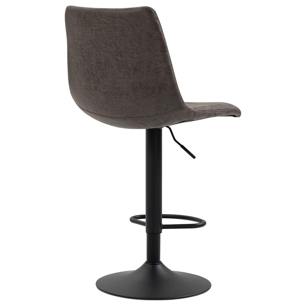 IDIMEX Lot de 2 tabourets de bar VENEZA en tissu suédine