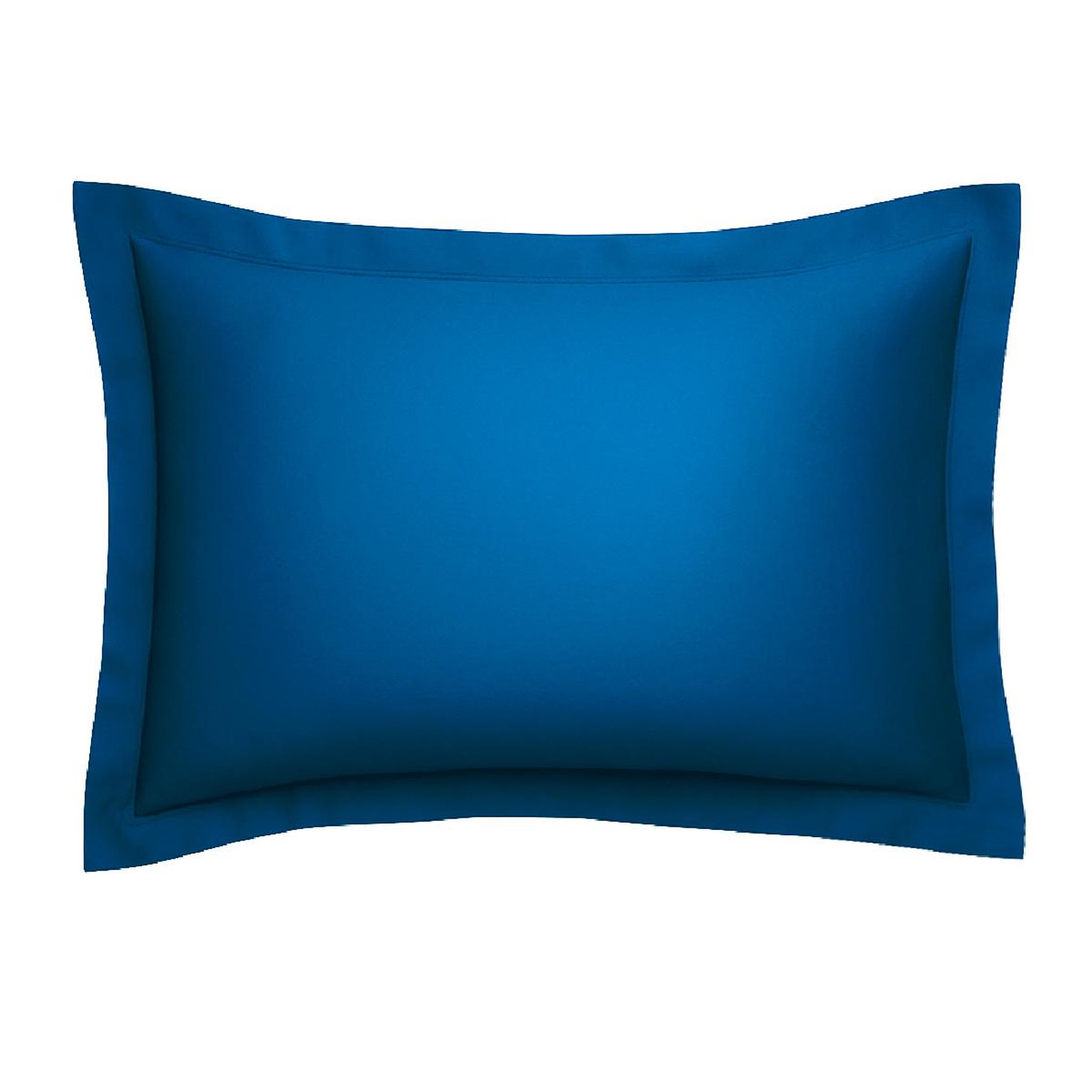 Voir la diapositive 2 : DODO Taie d'oreiller harmonie satin de coton coloris nautique