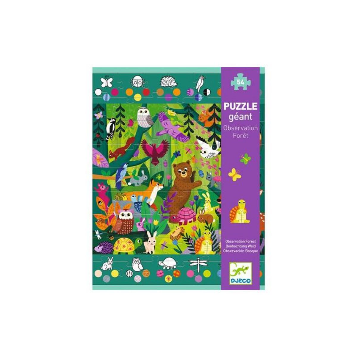 Djeco Puzzle géant Djeco Observation Forêt 54 pièces
