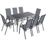 Voir la diapositive 1 : Habitat et Jardin Salon de jardin repas 8 places  Cordoba XL 180  - Gris