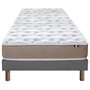 Voir la diapositive 1 : IDLITERIE Ensemble Matelas Mousse Haute Résilience ESSENCE + Latex 3 zones +Sommier - Made in France