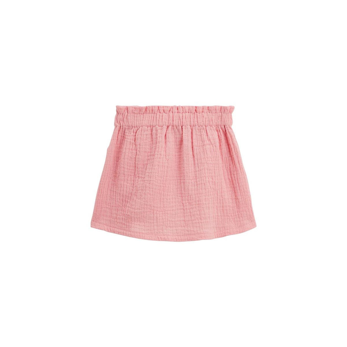 Petit Béguin Jupe enfant rose en gaze de coton Caraïbes