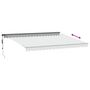 Voir la diapositive 5 : VIDAXL Auvent retractable automatique anthracite et blanc 450x350 cm