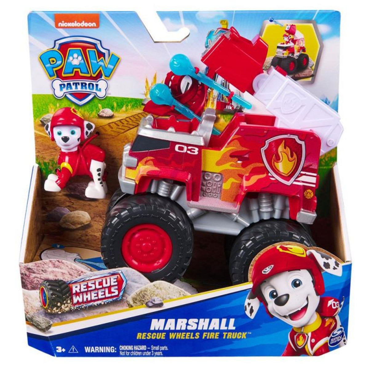 PAW PATROL Véhicule et Figurine Paw Patrol Pat'Patrouille Rescue Wheels Marcus