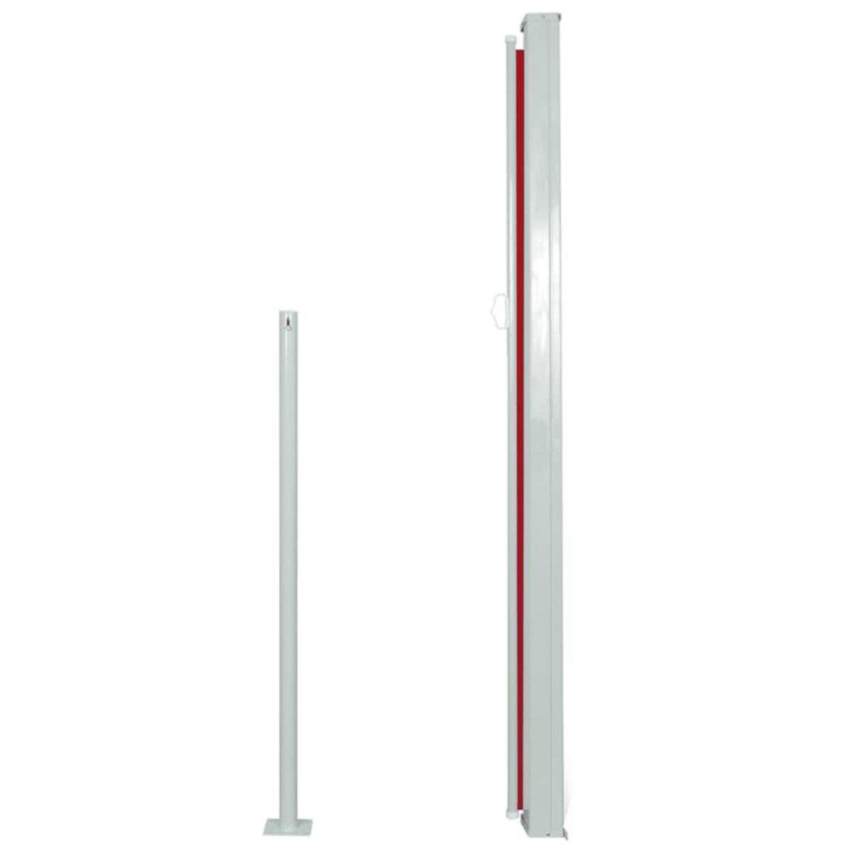 VIDAXL Auvent lateral retractable de patio 160x300 cm Rouge