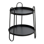 Paris Prix Table d'Appoint Design  Amita  50cm Noir Laqué