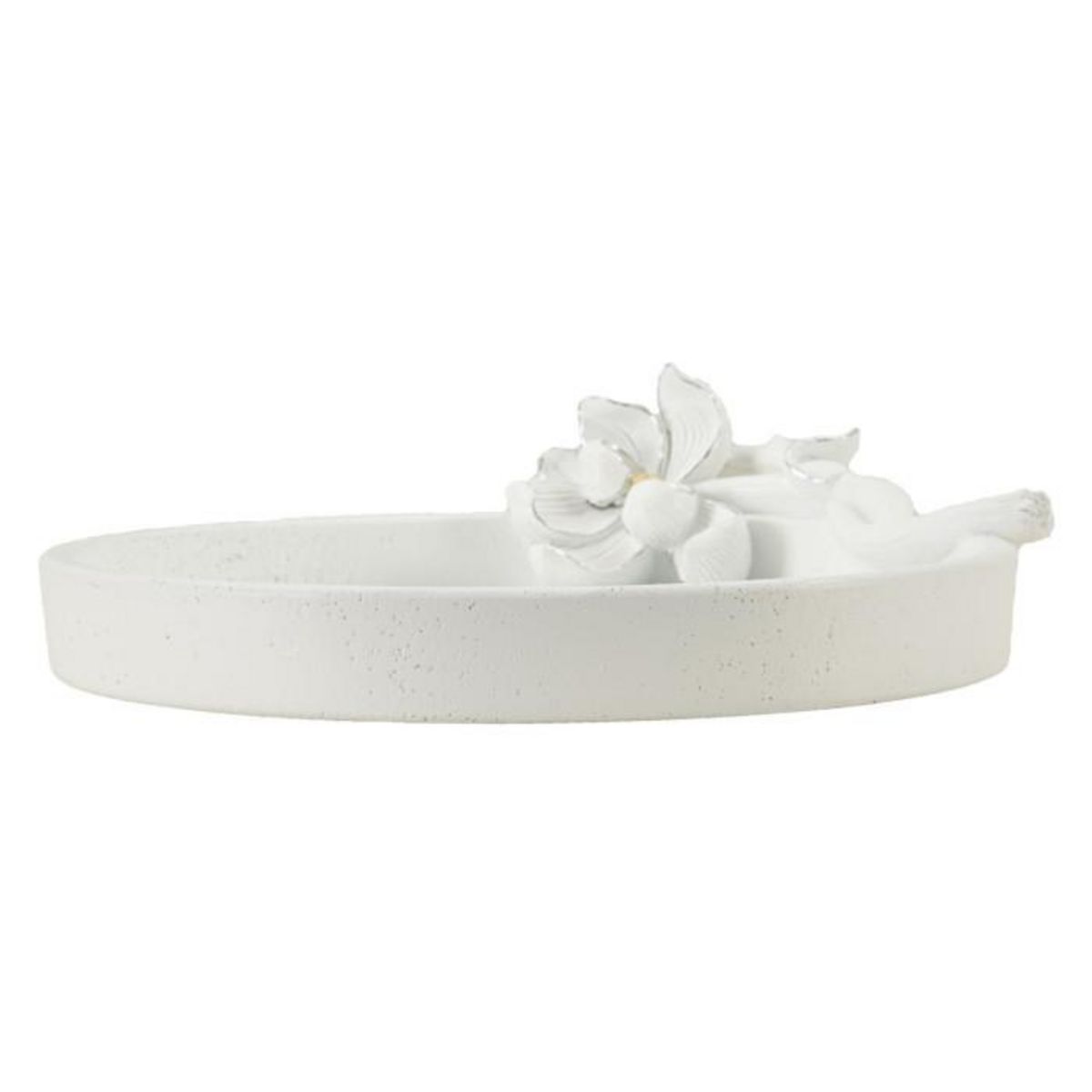 Paris Prix Vide-Poche Déco en Résine  Magnolia  24cm Blanc