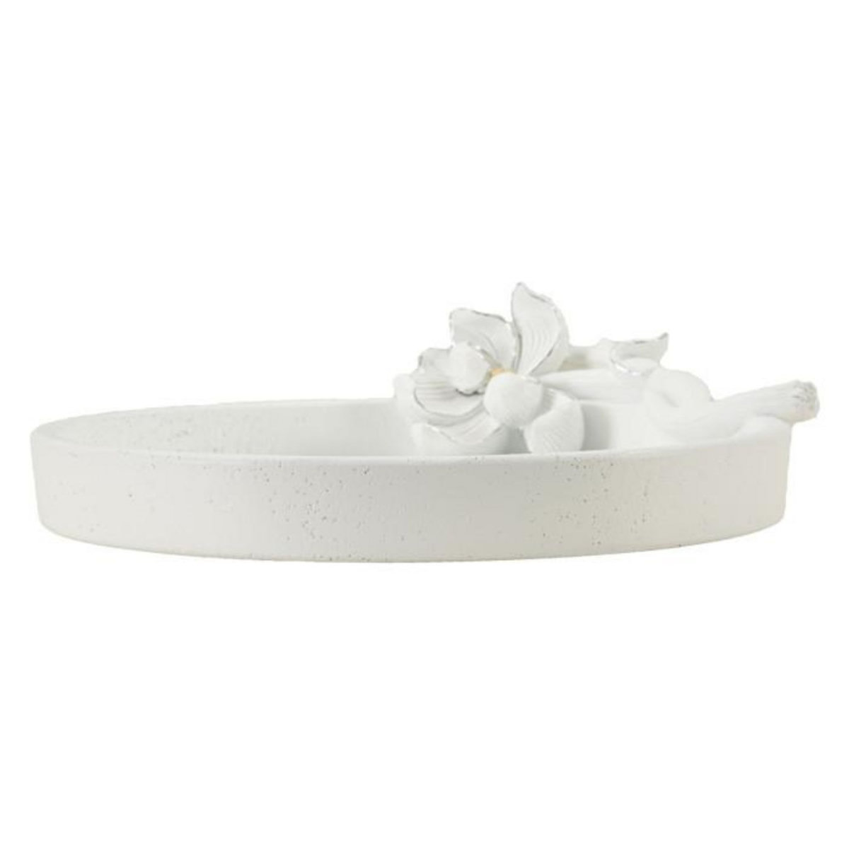 Paris Prix Vide-Poche Déco en Résine  Magnolia  24cm Blanc