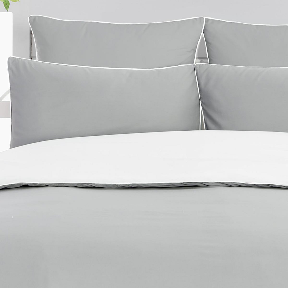 Sensei Maison Lot de 2 taies d'oreiller en percale de coton SOFT PERCALE