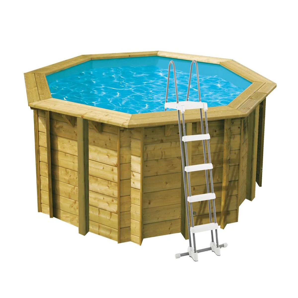 Ubbink Piscine bois Sunwater 3,60 x 1,20 m liner bleu - Ubbink