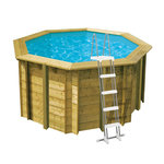 Ubbink Piscine bois Sunwater 3,60 x 1,20 m liner bleu - Ubbink